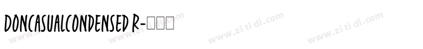 DonCasualCondensed R字体转换